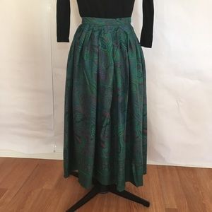 Vintage Evan-Picone Green Skirt